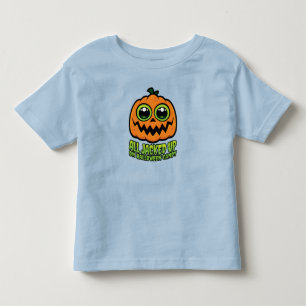 Camiseta Infantil Todos Parados no Halloween Candy Engraçado Pumpkin