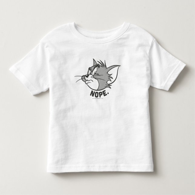 Camiseta Infantil Tom E Jerry | Tom Diz Não (Frente)