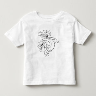 Camiseta Infantil Tom e Jerry   Tom e riso de Jerry