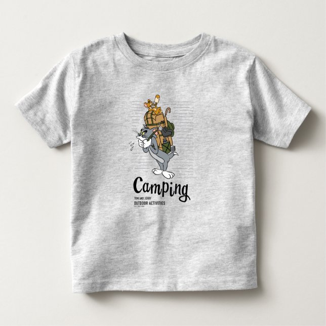 Camiseta Infantil Tom & Jerry Camping (Frente)