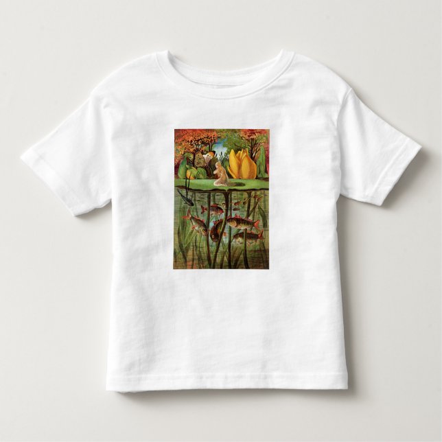Camiseta Infantil Tommelise muito desolado na folha do lírio de (Frente)