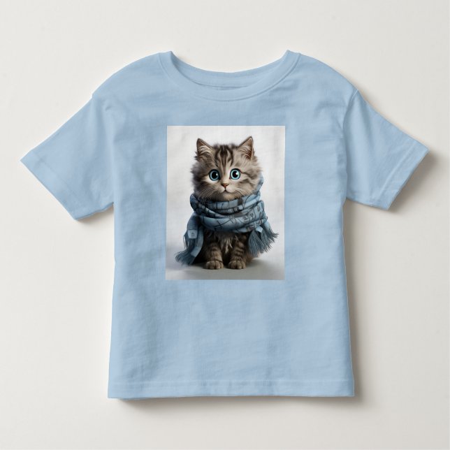 Camiseta Infantil Tommy, o Gato de Tabby mais fofo (Frente)