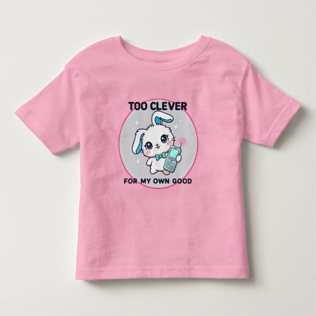 Camiseta Infantil Too Clever (Frente)