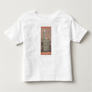 Camiseta Infantil Torre de Smith, o obervatório de Seattle
