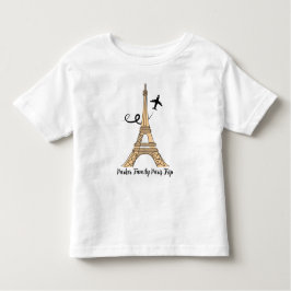 Camiseta Infantil Torre Eiffel Chic Trip em Paris Personalizável