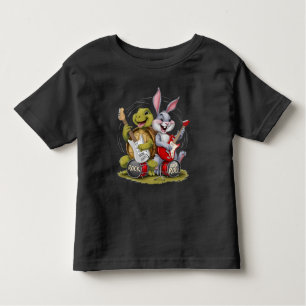 Camiseta Infantil Tortoise e Hare Rock and Roll