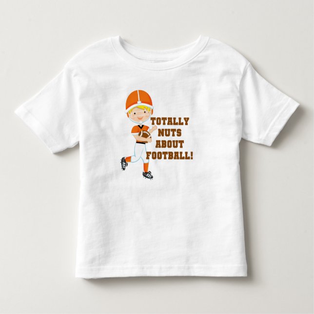 Camiseta Infantil Totalmente Loucos Sobre Futebol (Frente)
