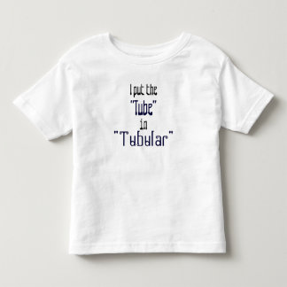 Camiseta Infantil Totalmente pequenos "tubulares"