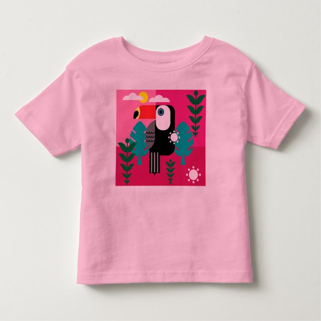 Camiseta Infantil Toucan Tropical Bird (Frente)