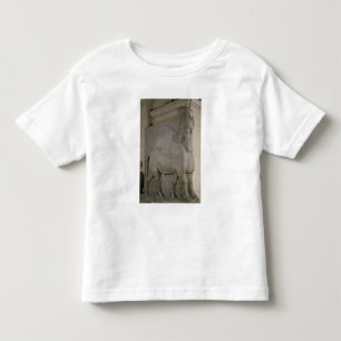 Camiseta Infantil Touro voado em uma fachada do rei Sargon II