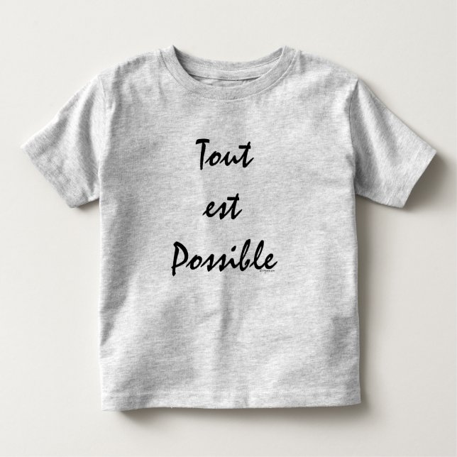 Camiseta Infantil Tout Possível (Frente)