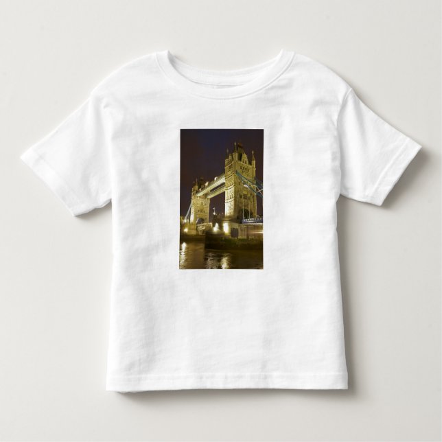 Camiseta Infantil Tower Bridge e River Thames no crepúsculo, Londres (Frente)