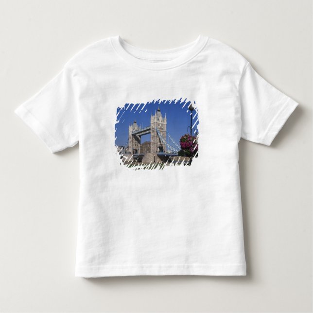 Camiseta Infantil Tower Bridge, River Thames, Londres, Inglaterra (Frente)