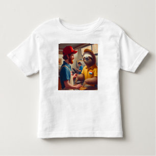 Camiseta Infantil Trabalhador de Comida Rápida Lenta