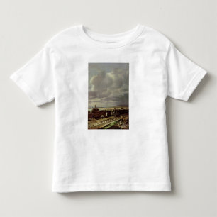 Camiseta Infantil Trabalho de construção em uma linha Railway, 187