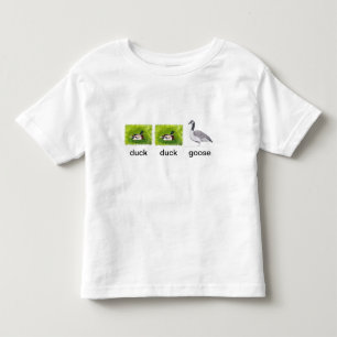 Camiseta Infantil Trabalhos de arte realísticos do ganso do pato do