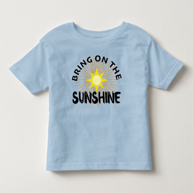 Camiseta Infantil Traga O Design Sunshine - Toddler Fine Jersey (Frente)