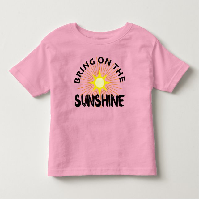 Camiseta Infantil Traga O Design Sunshine - Toddler Fine Jersey (Frente)