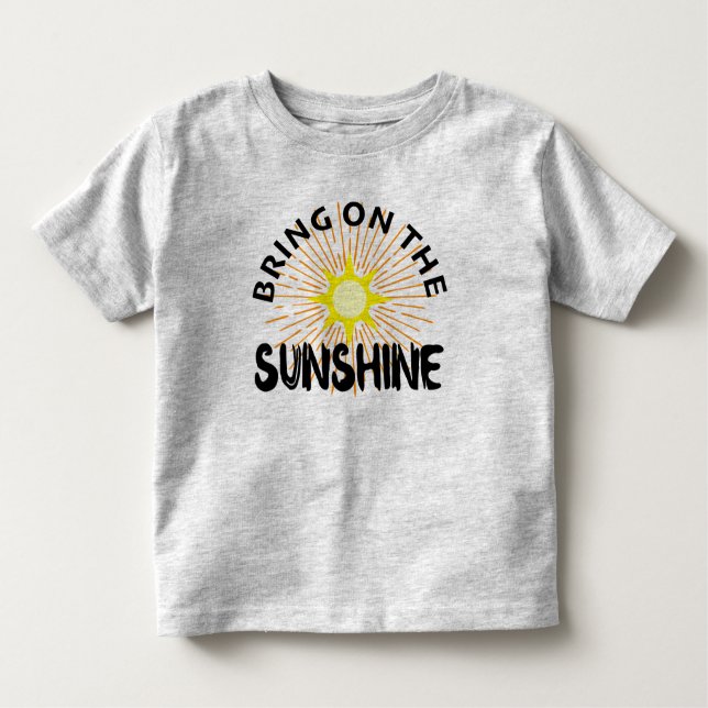 Camiseta Infantil Traga O Design Sunshine - Toddler Fine Jersey (Frente)