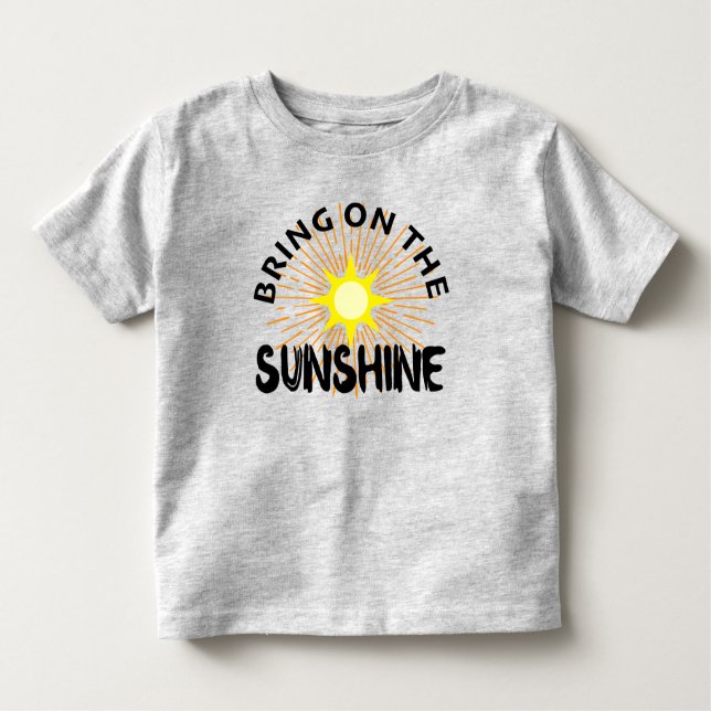 Camiseta Infantil Traga O Design Sunshine - Toddler Fine Jersey (Frente)