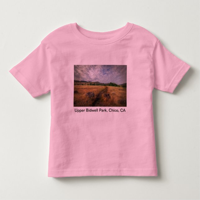 Camiseta Infantil Trailhead, Upper Bidwell Park, Chico, Ca (Frente)