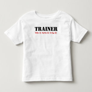 Camiseta Infantil TRAINER, morda-o.
