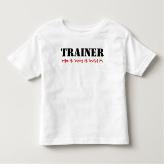 Camiseta Infantil TRAINER, morda-o.