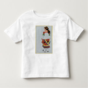 Camiseta Infantil Traje o design para um camponês Menina, 1922 (li