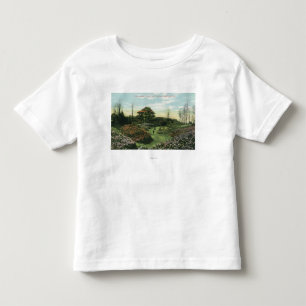 Camiseta Infantil Trajeto e pavilhão do rododendro de Highland Park