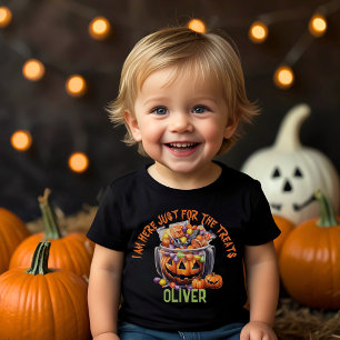 Camiseta Infantil Tratamentos de Dia das Bruxas de Abóbora Púrpura L