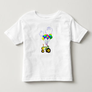 Camiseta Infantil Trator com balões