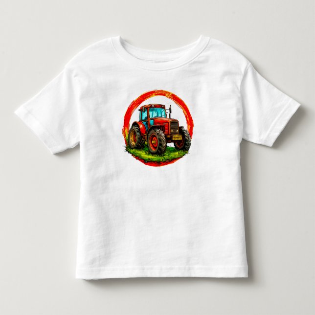 Camiseta Infantil Trator de brinquedo infantil (Frente)