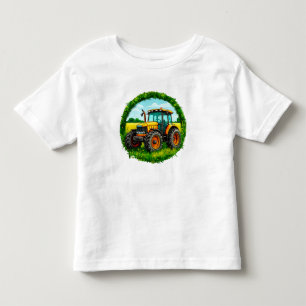 Camiseta Infantil Trator de brinquedos para crianças