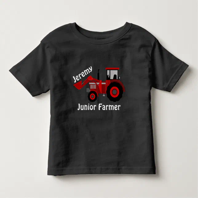 Camiseta Infantil Trator do Red Farmer do Garoto Personalizado com