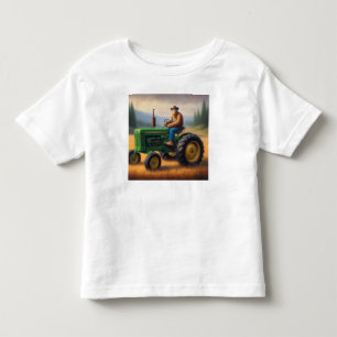 Camiseta Infantil Trator de Pé Grande