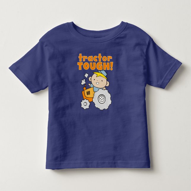 Camiseta Infantil Trator Tough (Frente)