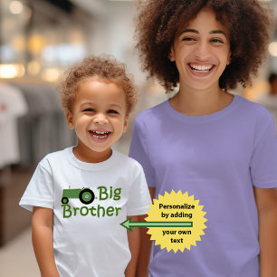 Camiseta Infantil Trator Verde Grande Irmão