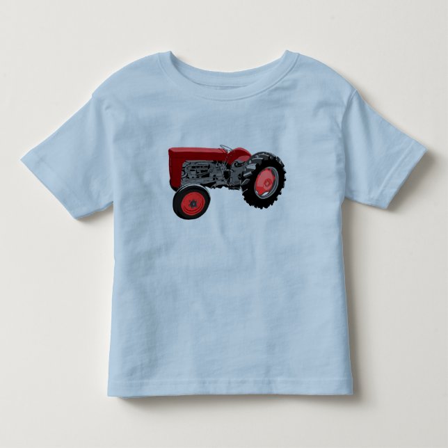 Camiseta Infantil Trator vermelho (Frente)