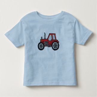 Camiseta Infantil Trator vermelho