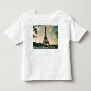 Camiseta Infantil Travesseiro decorativo da torre Eiffel
