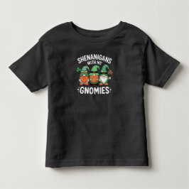 Camiseta Infantil Travessuras Com Meus Gnomos Dia de São Patrício Ir