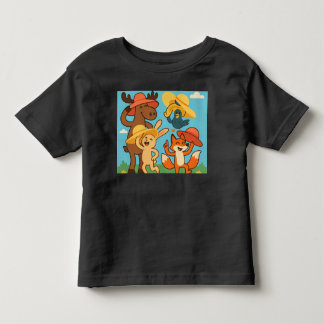 Camiseta Infantil Travessuras de Chapéu de Sol – Animais Engraçados