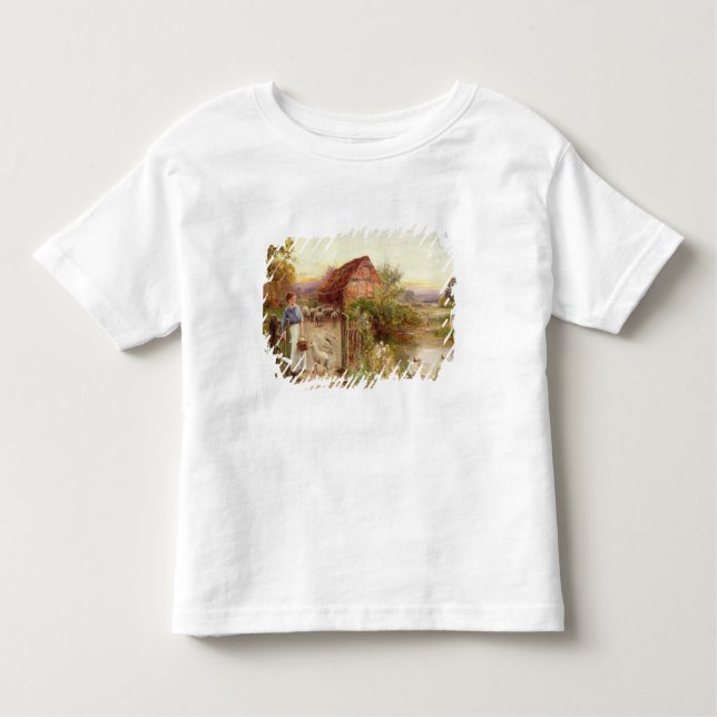 Camiseta Infantil Trazendo em casa os carneiros (Frente)