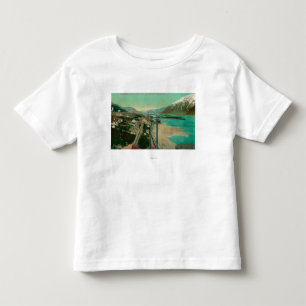 Camiseta Infantil Treadwell, AK e cidade e Juneau de Douglas dentro