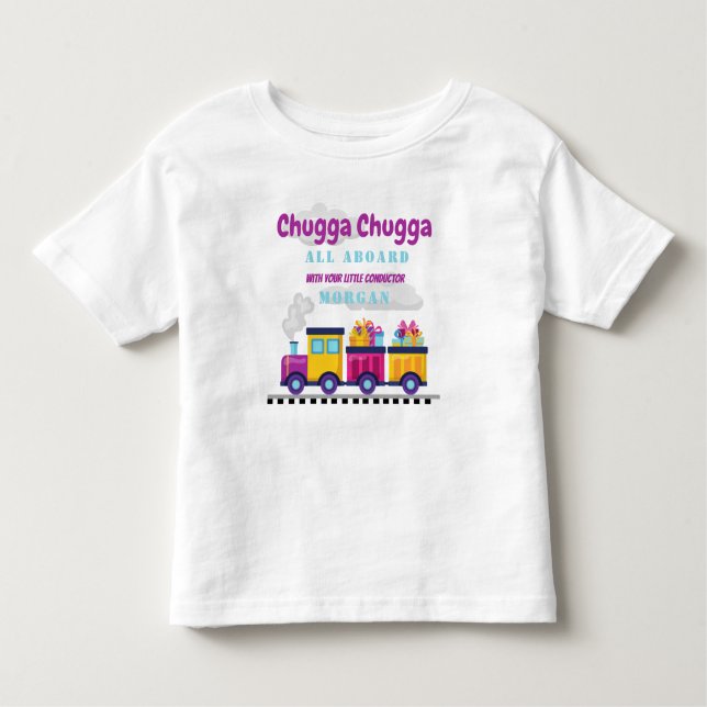 Camiseta Infantil Trem Chugga Choo Desenho Animado Aniversário Todas (Frente)