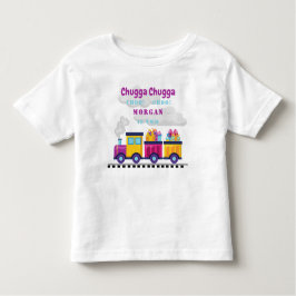 Camiseta Infantil Trem Chugga Choo Desenho Animado Segundo Aniversár