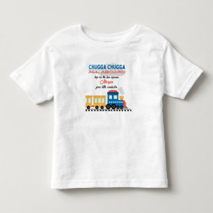 Camiseta Infantil Trem Colorido de Desenho Animado para Aniversário 