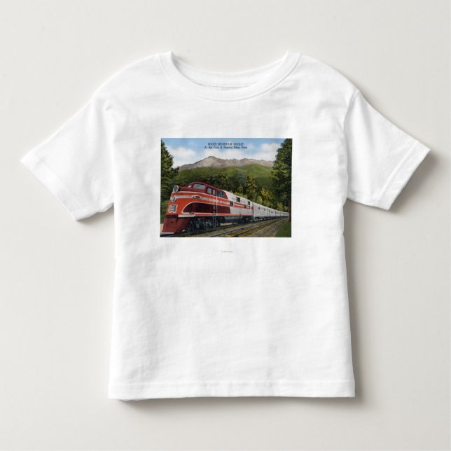 Camiseta Infantil Trem de balanço de Rocket da montanha (Frente)