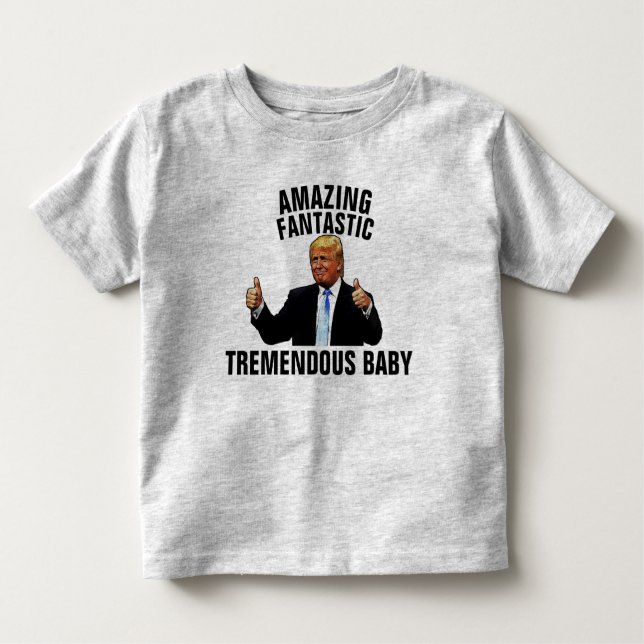 CAMISETA INFANTIL TREMENDOUS BABY TRUMP T-SHIRTS JERSEY CHRISTMAS (Frente)