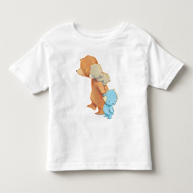 Camiseta Infantil Três amigos adoráveis do urso (Frente)